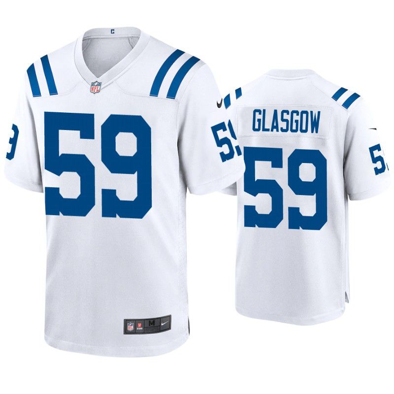 Men Indianapolis Colts #59 Jordan Glasgow Nike White Game NFL Jersey->indianapolis colts->NFL Jersey